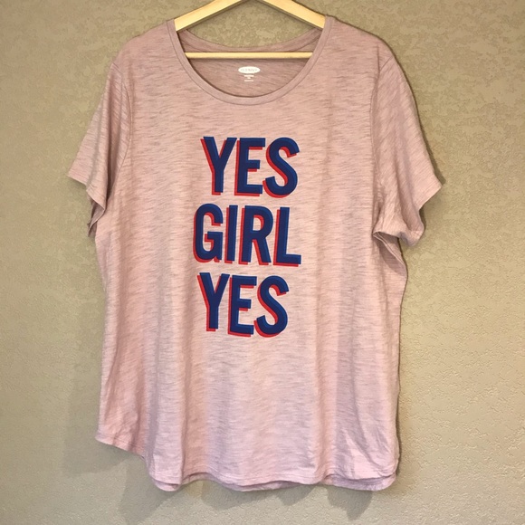 NWT Old Navy “Yes Girl Yes” Top Size XXL - Picture 2 of 6